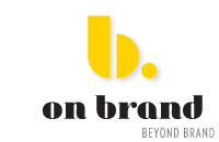b. on brand logo